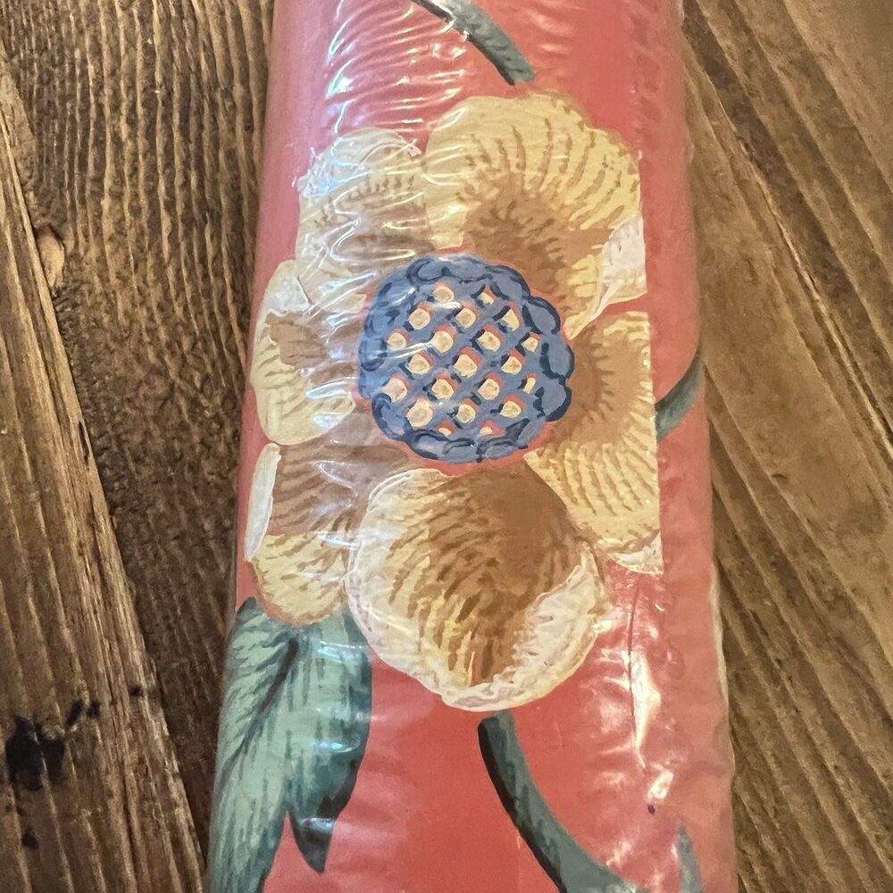 Schumacher Wallpaper Wall Covering Dbl Roll 27"x9 yds Red Floral Cottagecore USA